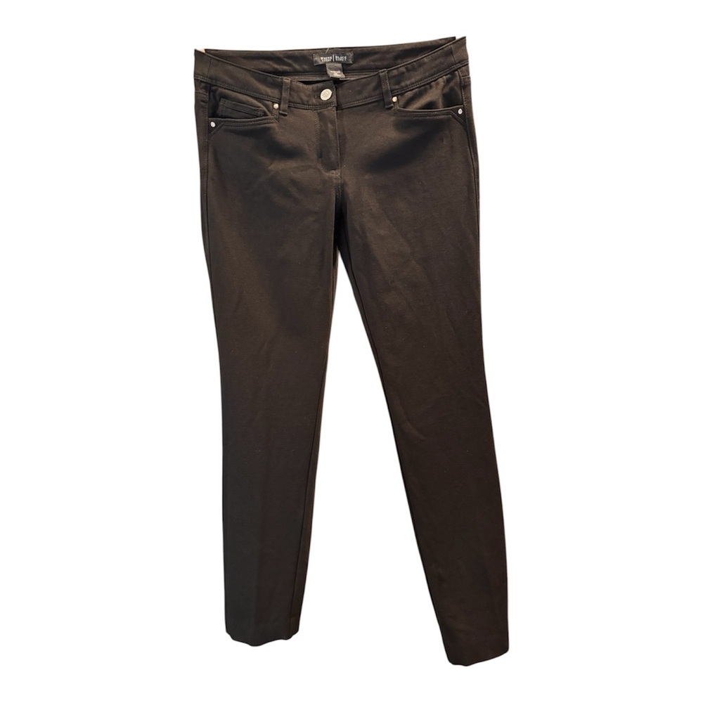 White House Black Market Black Slim Trousers